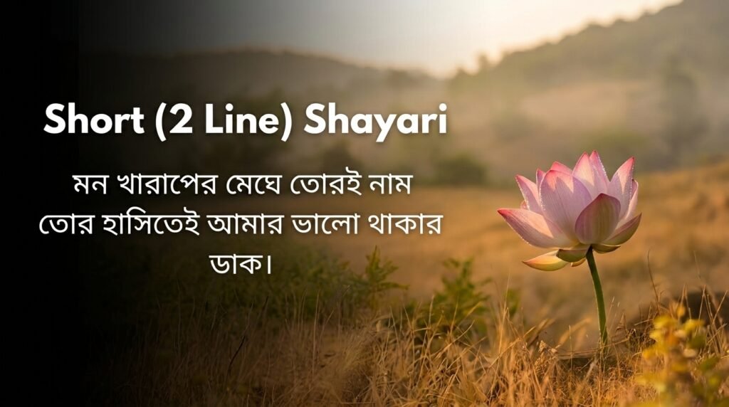 Short (2 Line) Shayari in Bangla