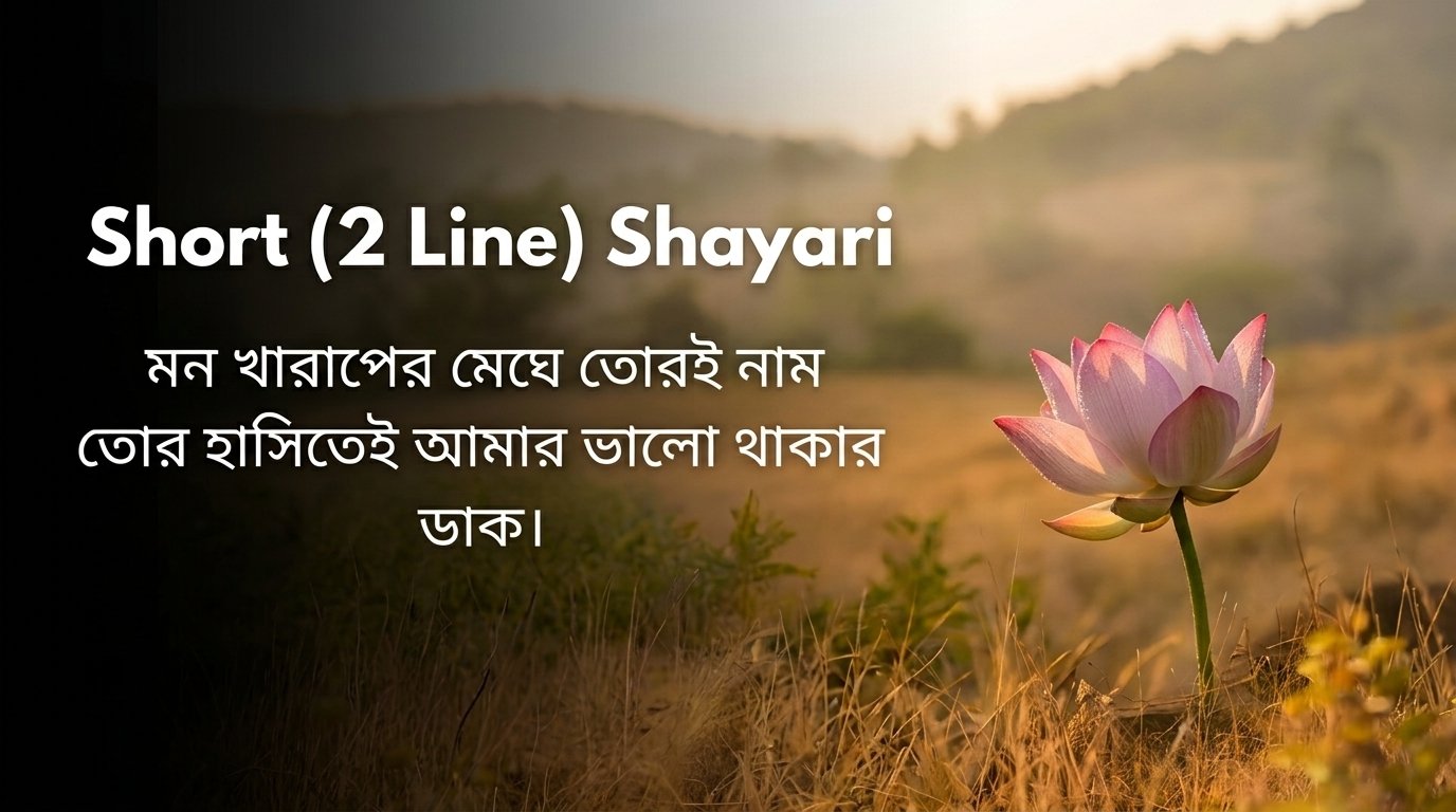 Short (2 Line) Shayari in Bangla