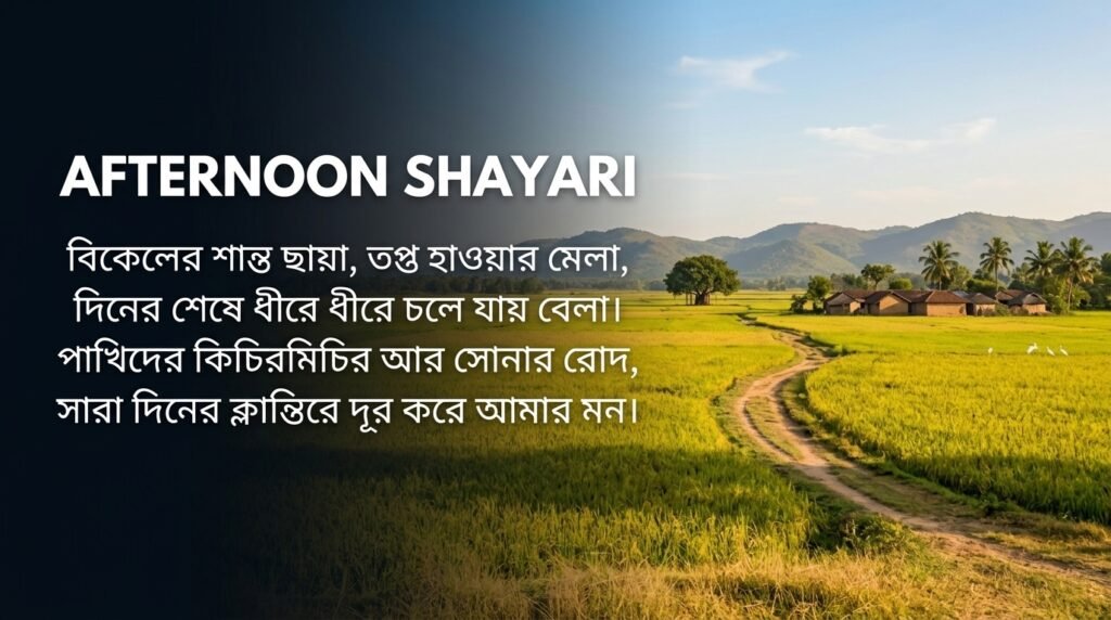 Afternoon Shayari in Bangla