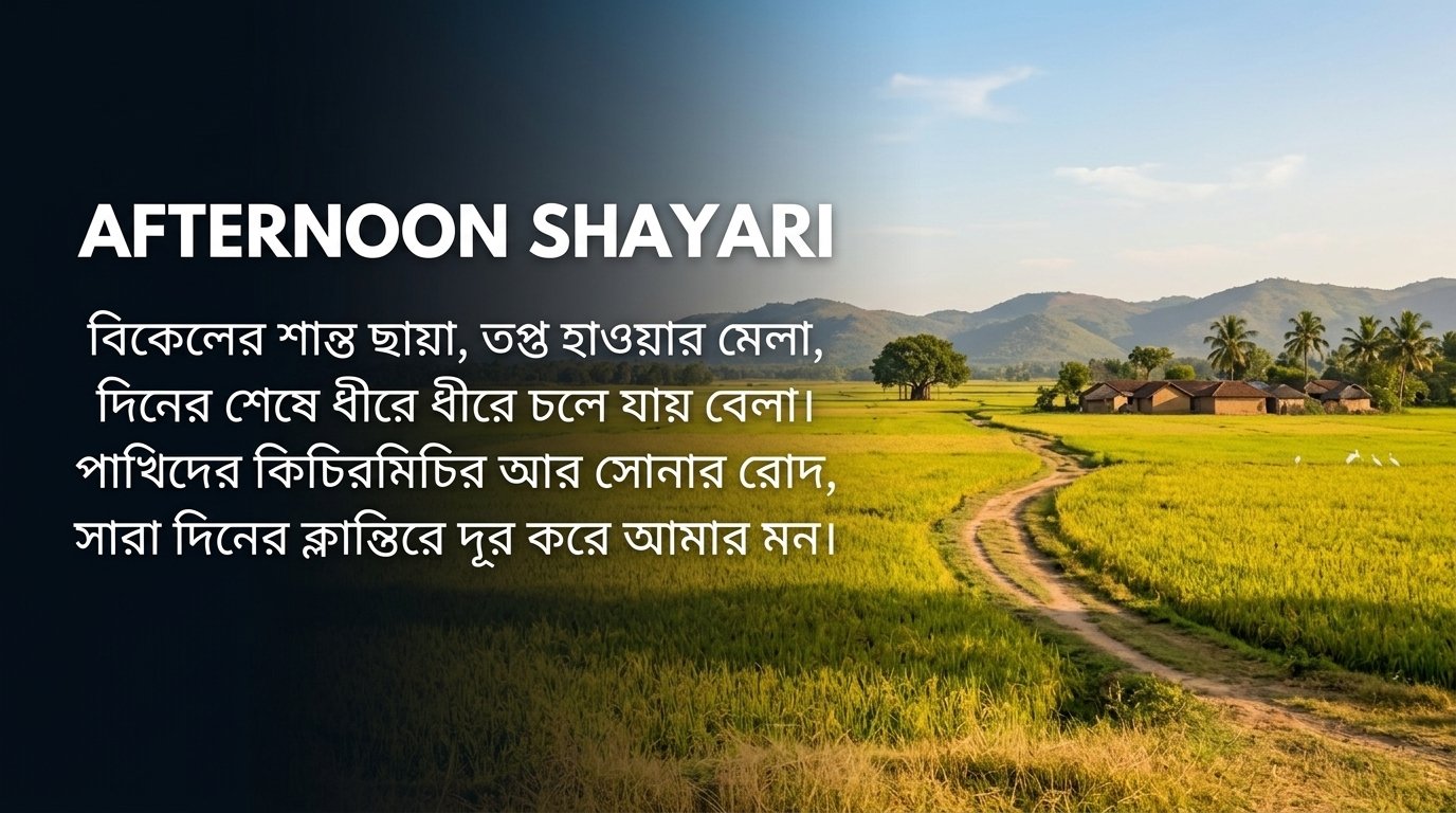 Afternoon Shayari in Bangla