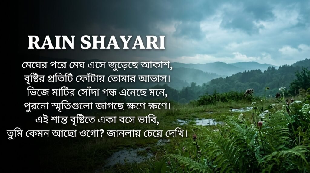Barish / Rain Shayari in Bangla