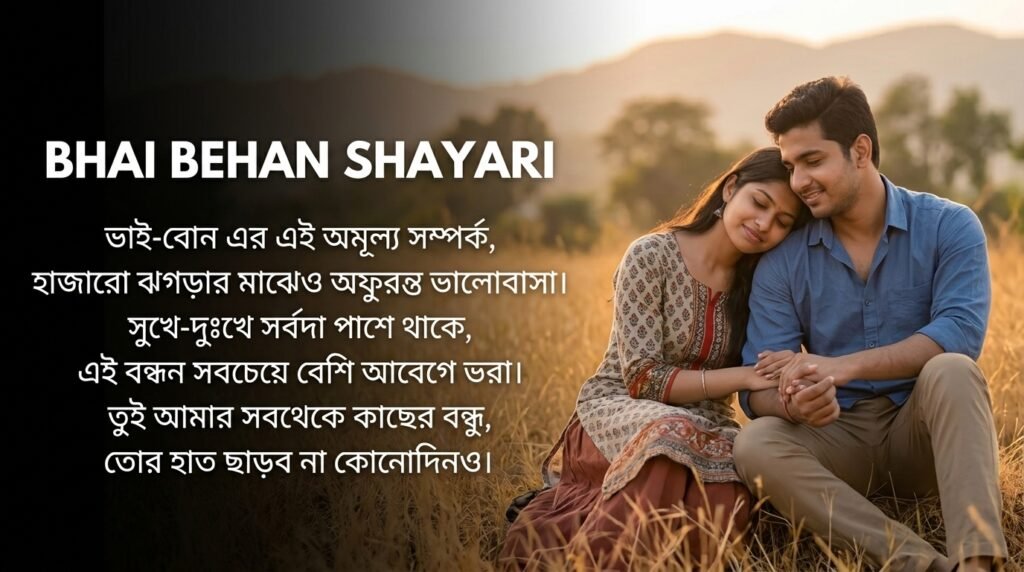 Bhai Behan Shayari in Bangla