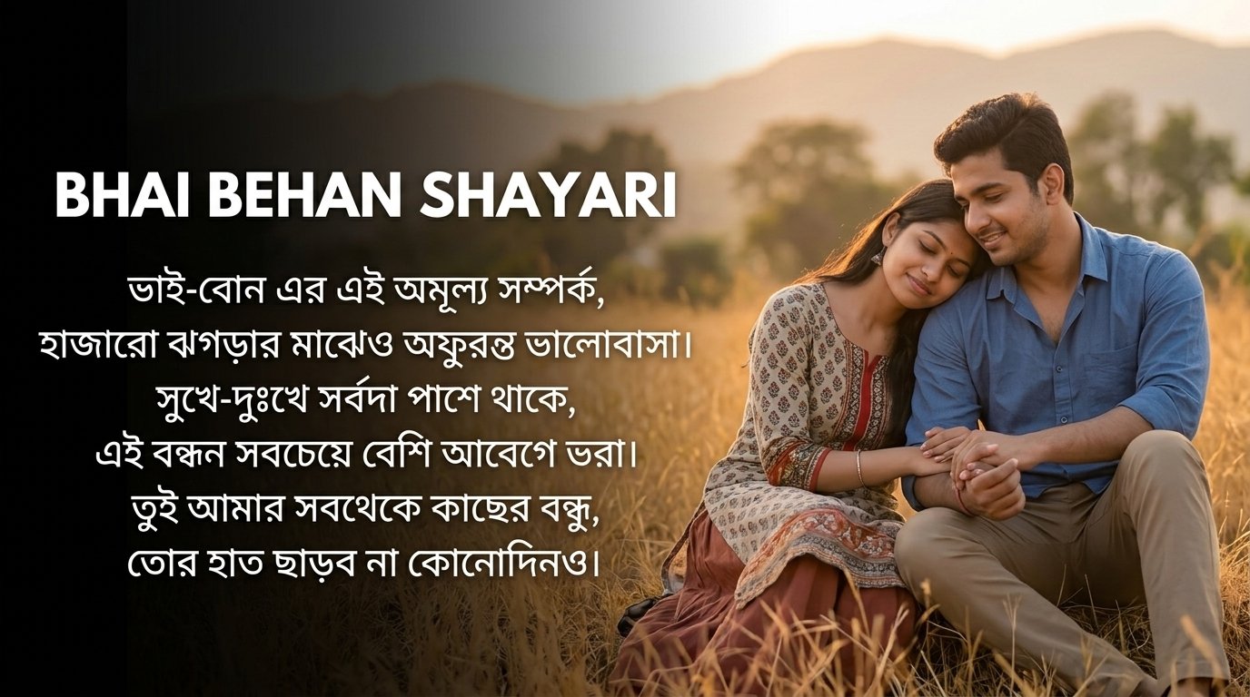 Bhai Behan Shayari in Bangla
