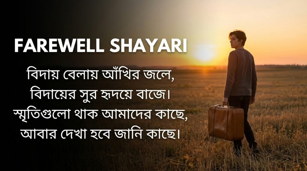 Farewell Shayari in Bangla