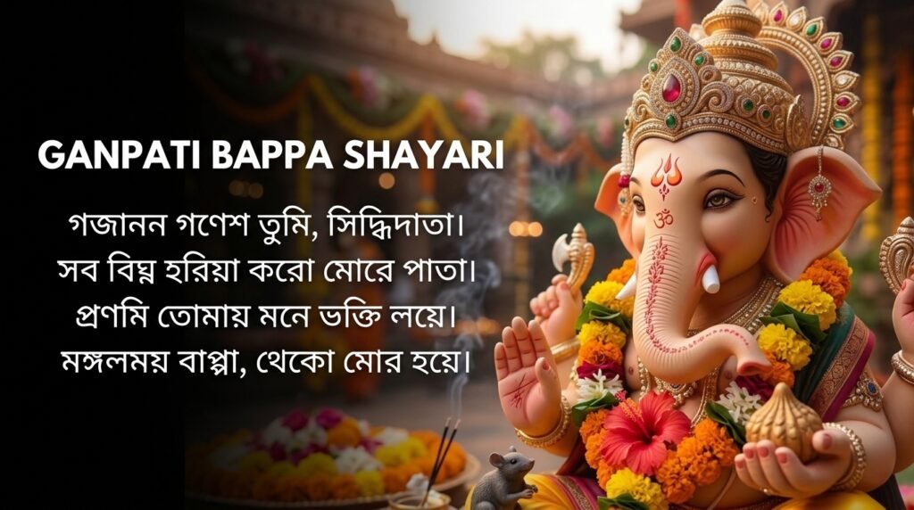Ganpati Bappa Shayari in Bangla