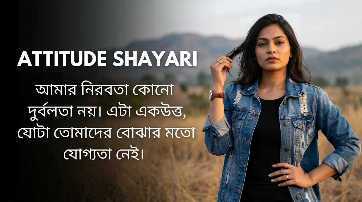 Ghamand / Attitude Shayari in Bangla