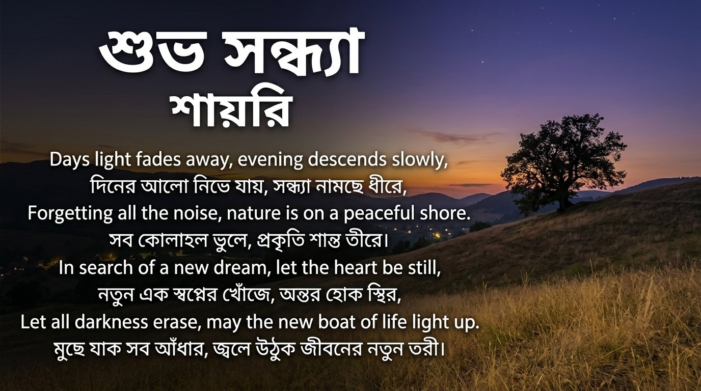 Good Evening Shayari in Bangla