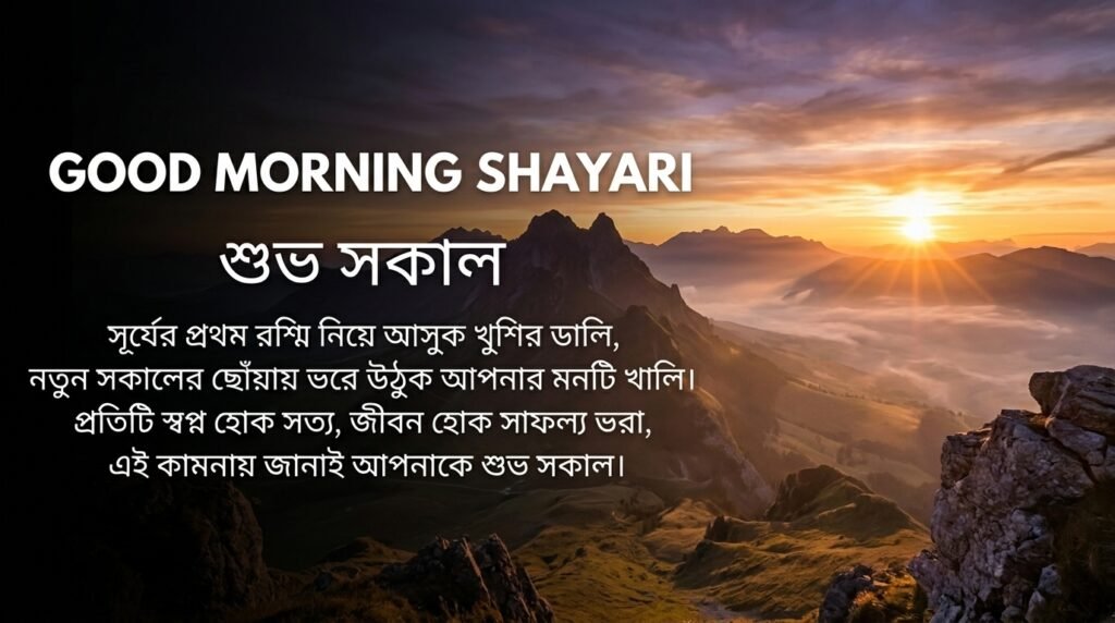 Good Morning Shayari in Bangla