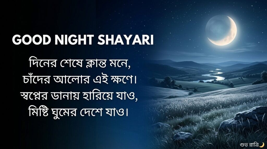 Good Night Shayari in Bangla