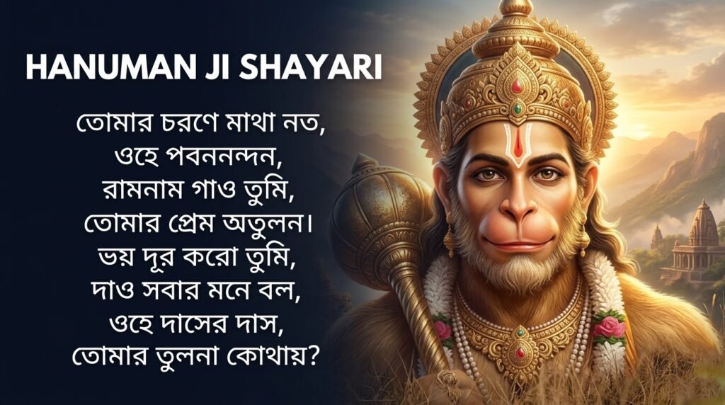 Hanuman Ji Shayari in Bangla