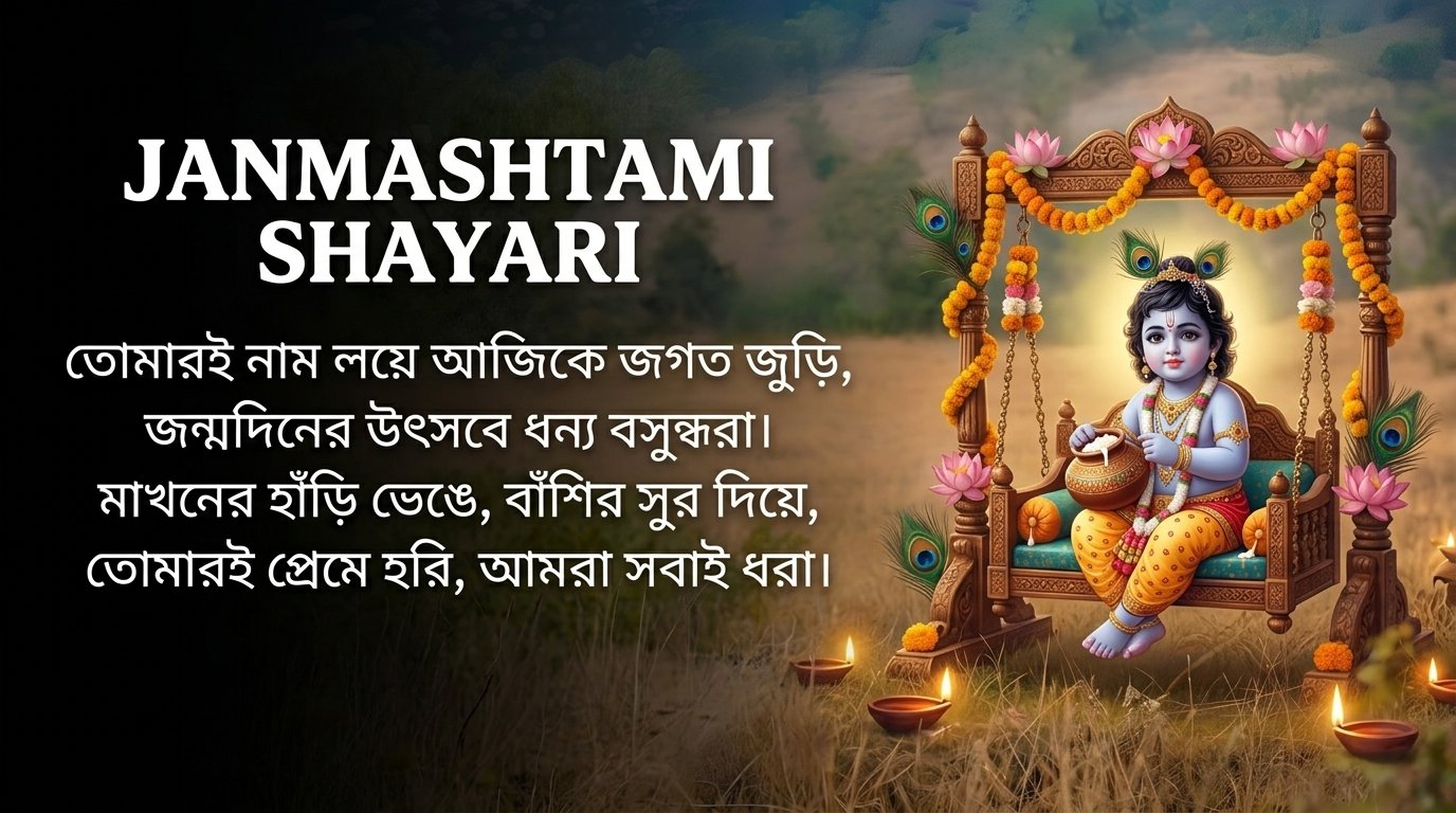 Janmashtami Shayari in Bangla