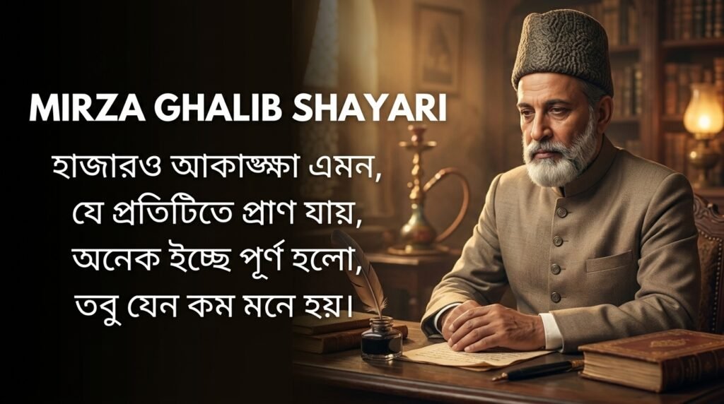 Mirza Ghalib Shayari in Bangla