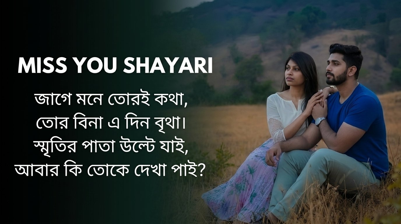 Miss You Shayari in Bangla