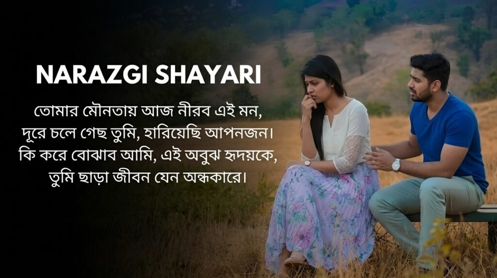 Narazgi Shayari in Bangla