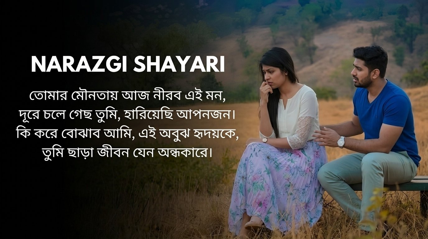 Narazgi Shayari in Bangla