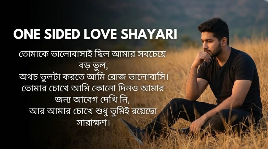 One Sided Love Shayari in Bangla