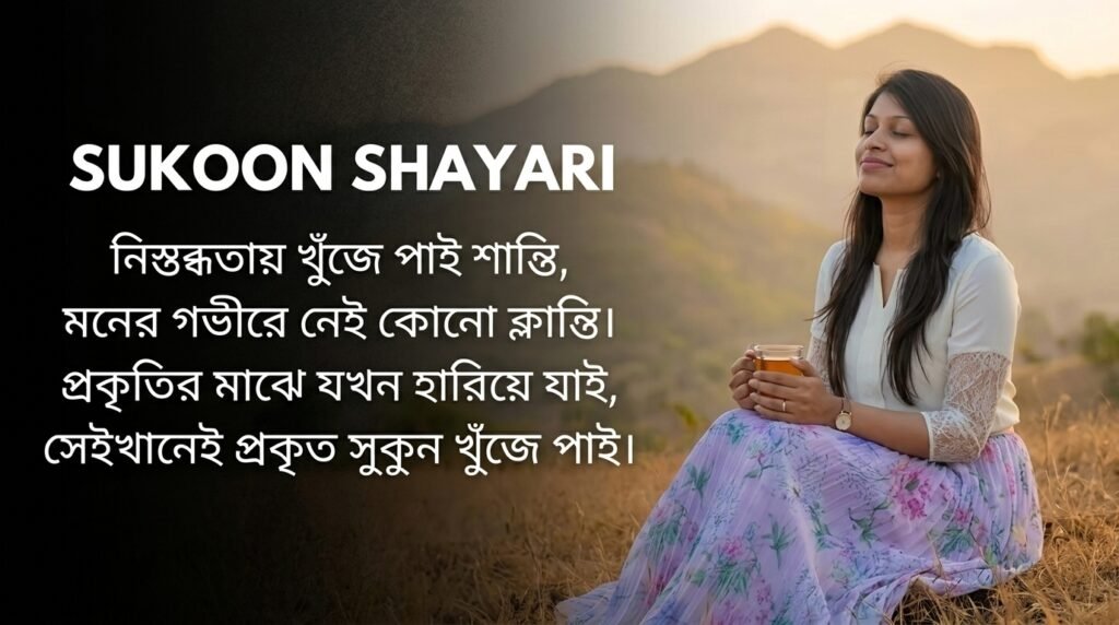 Sukoon Shayari in Bangla