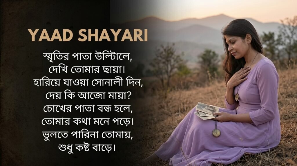 Yaad Shayari in Bangla