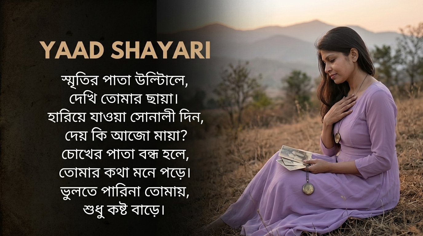 Yaad Shayari in Bangla